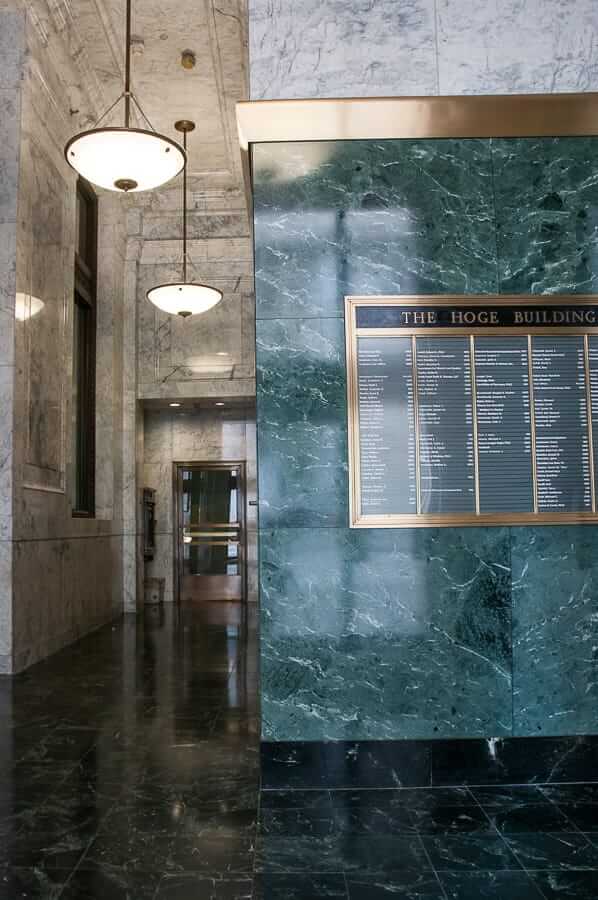 photo of office building interior